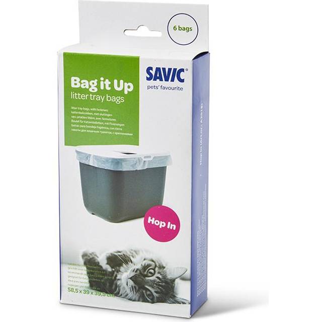 Savic Hop In kattlåda med tak - Tillbehör: Bag it Up Litter Tray Bags - Hop In 1 x 6 st