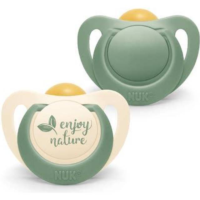 NUK for Nature napp latex 6-18m Green - Grön