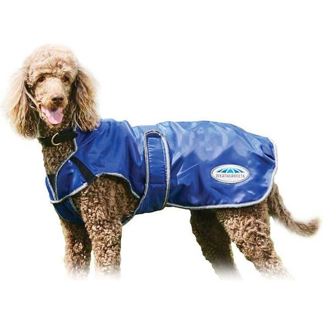 Weatherbeeta comfitec windbreaker free deluxe dog coat dark blue/grey/white