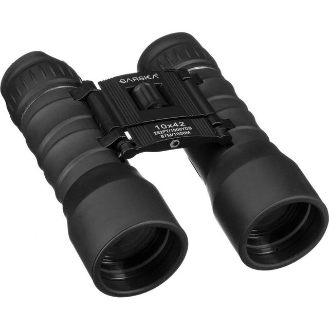 Barska Optics - Binoculars AB11364 10x42- Lucid View- Black- Compact- Blue Lens