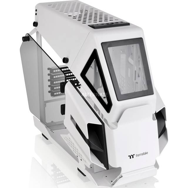 Thermaltake AH T200 Snow | Micro-ATX PC-hölje | 2 x härdad 3 mm glassida | helikopterdesign | vit