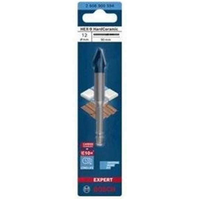 Bosch Drill Bit Expert HEX-9 Hard Ceramic Tile Carbide Durable Compact 12mm