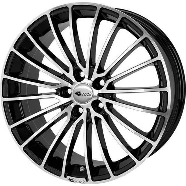 Brock B24 Schwarz Glanz Vollpoliert 8,5X20 5/108 ET45 CB72,6