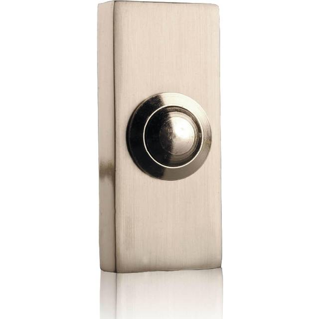 Byron 2204bn surface door bell push (brushed nickel)