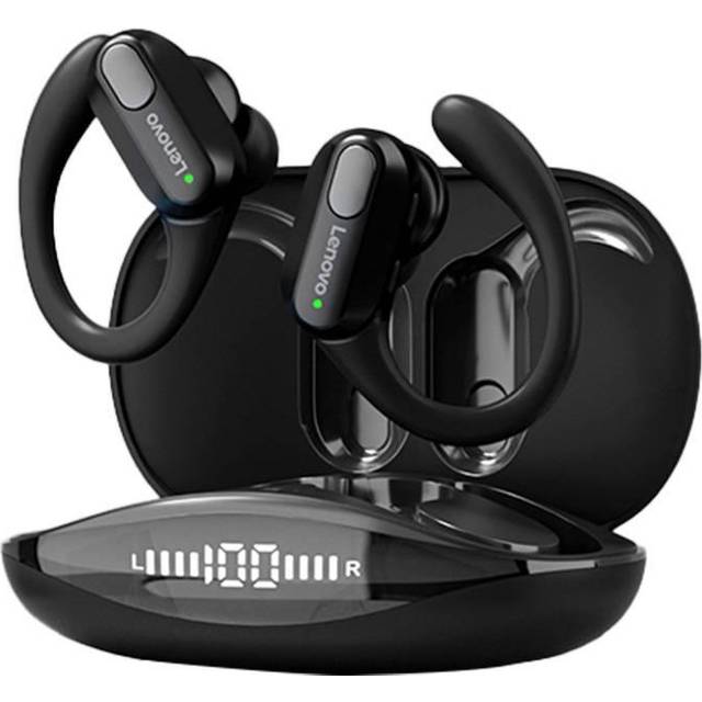 Lenovo XT80 OWS Wireless Bluetooth Earphones Waterproof Sport Headset LED Power Display Noise Reduction Gaming Earbuds black
