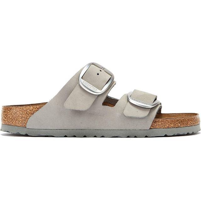 Birkenstock Women's Double Strap Nubuck Leather Sandals - EU 36/UK 3.5 - Grey
