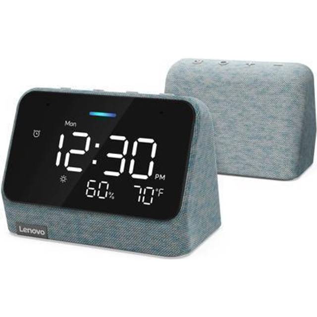 Lenovo ZAA30006US CD-4N342Y Smart Clock Essential with Alexa Built in Clay  1  Red