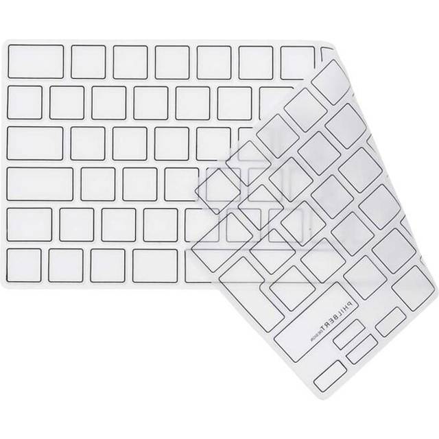 Philbert Tangentbordsskydd för MacBook Pro/Air 13-14-16'' (2021-2022), Transparent/Svart