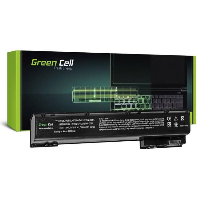Green Cell AR08 AR08XL 708455-001 708456-001 HSTNN-C76C HSTNN-C77C HSTNN-DB4H HSTNN-DB4I HSTNN-IB4H Batteri för Bärbar Dator HP ZBook 15 G1 15 G2 17 G1 17 G2