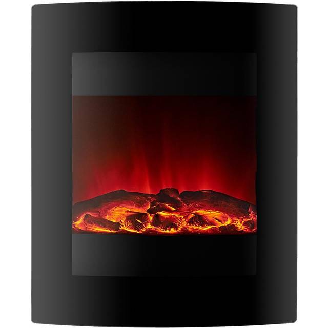 Focal Point Fires 1.5kW Ebony LED Wall Hung Electric Fire - Black, Black