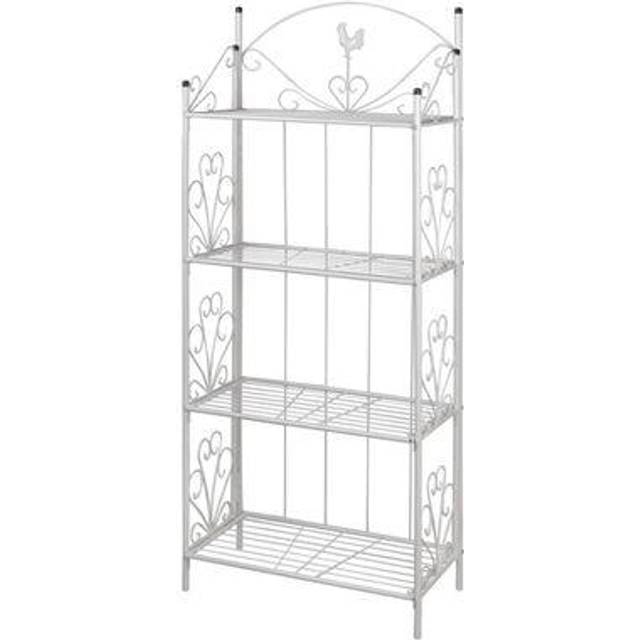 vidaXL Plant Rack Square Black