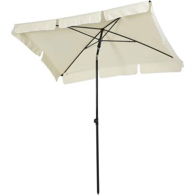 Outsunny Sun Umbrella Parasol - Cream White