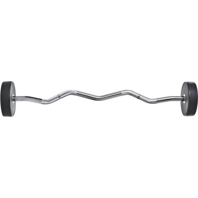 Thor Fitness Svart Pu Curlbar, Fast skivstång