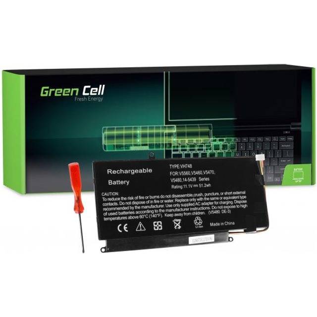 Green Cell VH748 Batteri för Dell Vostro 5460/5470/5480/5560 & Inspiron 14