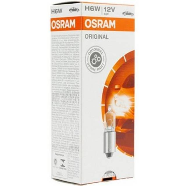 OSRAM ORIGINAL - METAL BASE - H6W Extraljuslampa