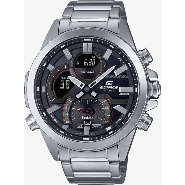 Casio Edifice Analogue-Digital Bluetooth Black Dial Steel Bracelet Men's Watch ECB-30D-1AEF