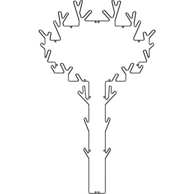 Maze - Tree Klädhängare - Svart