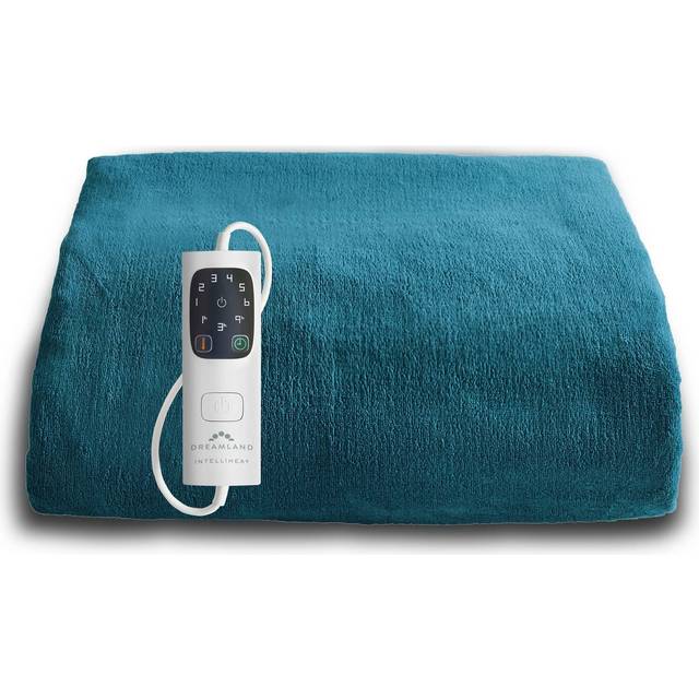 Dreamland 16709B Blue Luxury Heated Throw