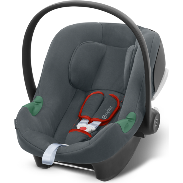 CYBEX Babyskydd Aton B2 i-Size, Lämplig från födseln till ca 24 månader, Max 13 kg, Spädbarnsinlägg ingår, Kompatibel med SensorSafe, Dynamic Red