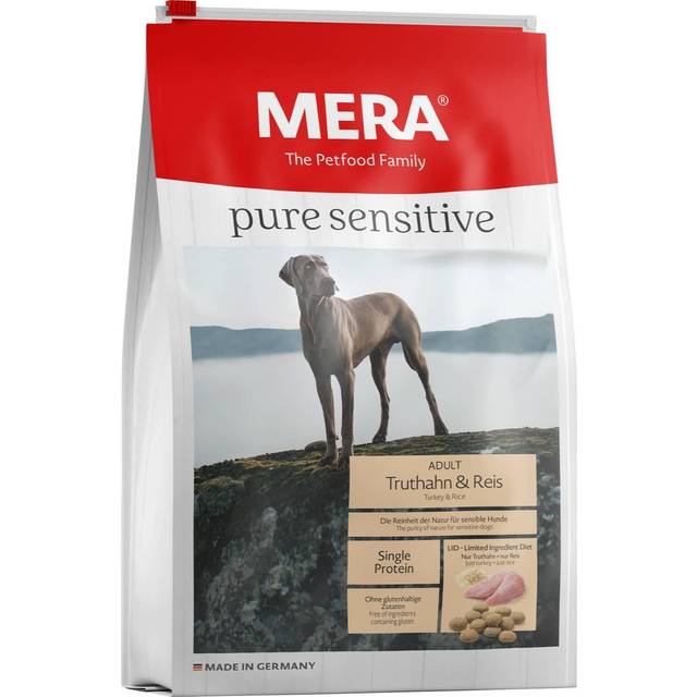 Mera Petfood Pure Sensitive Adult Kalkon & Ris 4 kg