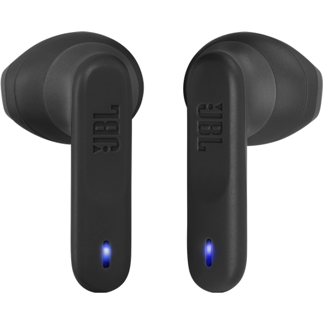 JBL Wave Flex, in-ear trådlösa hörlurar med IP54 och IPX2 vattentäthet, TalkThru och AmbientAware-teknik och 32 timmars batteritid, svart