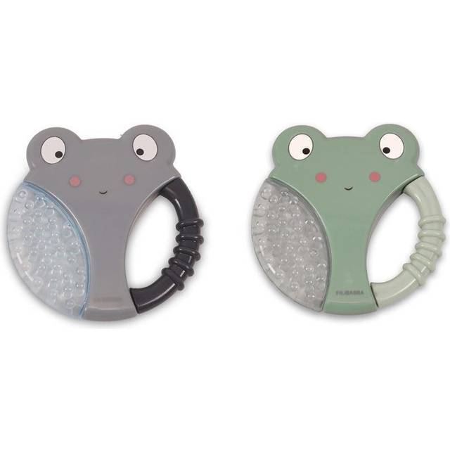 FILIBABBA Kylande bitringar Groda 2-pack