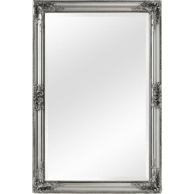 Premier Housewares - Rustic Vintage Silver Finish Wall Mirror
