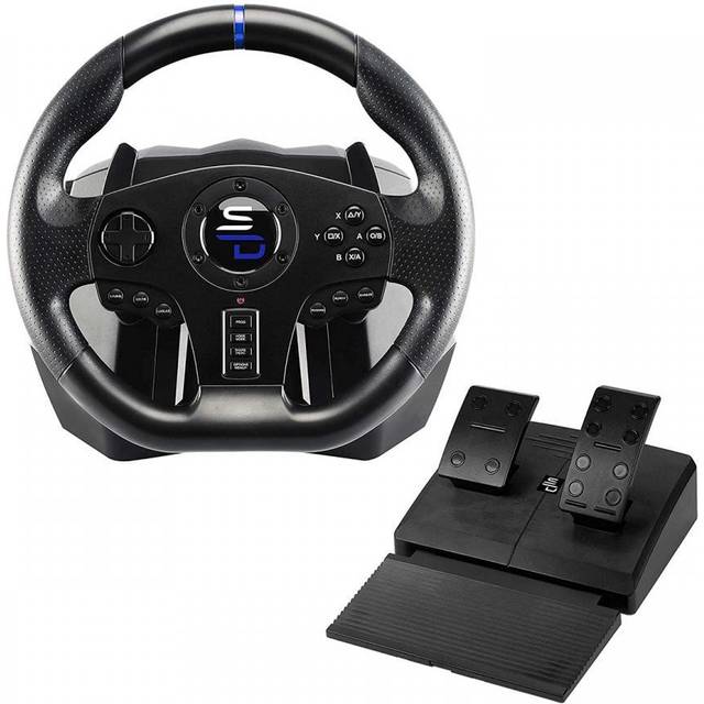 Subsonic SV750 Black USB Steering wheel + Pedals Nintendo Switch, PC, PlayStation 4, Xbox One