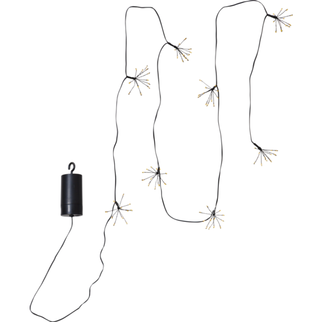 Dew Drop Flower Batteridriven Ljusslinga Svart 2,1m IP44