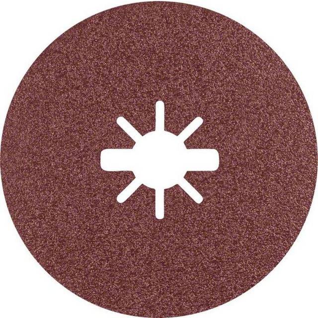 Bosch Professional 25x Expert R781 Prisma Ceramic XLOCK Fibre Discs for Steel Stainless steel sheets 115 mm Grit 80 Accessories Small Angle Grinder