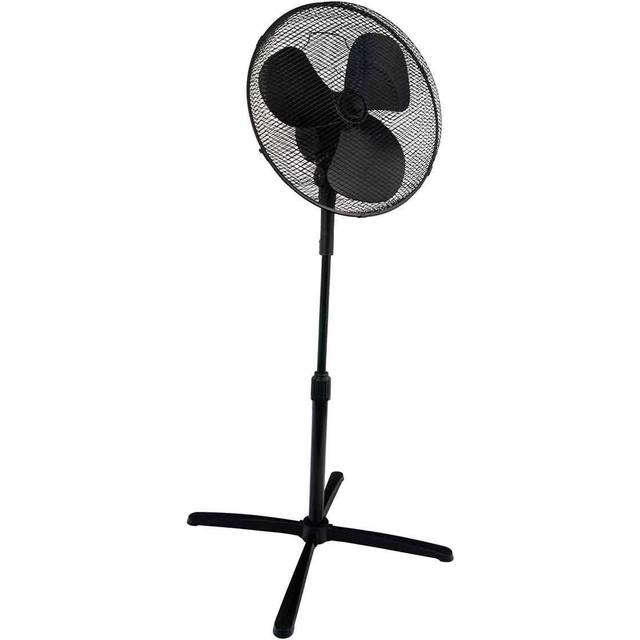 Igenix DF1655BL 16 Inch Pedestal Fan Black, Black