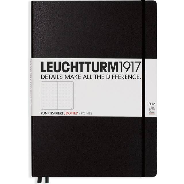 Leuchtturm Anteckningsbok A4 Svart dotted