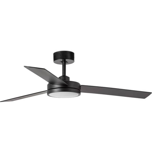 Faro Barth Black 3 Blade Ceiling Fan with LED Light