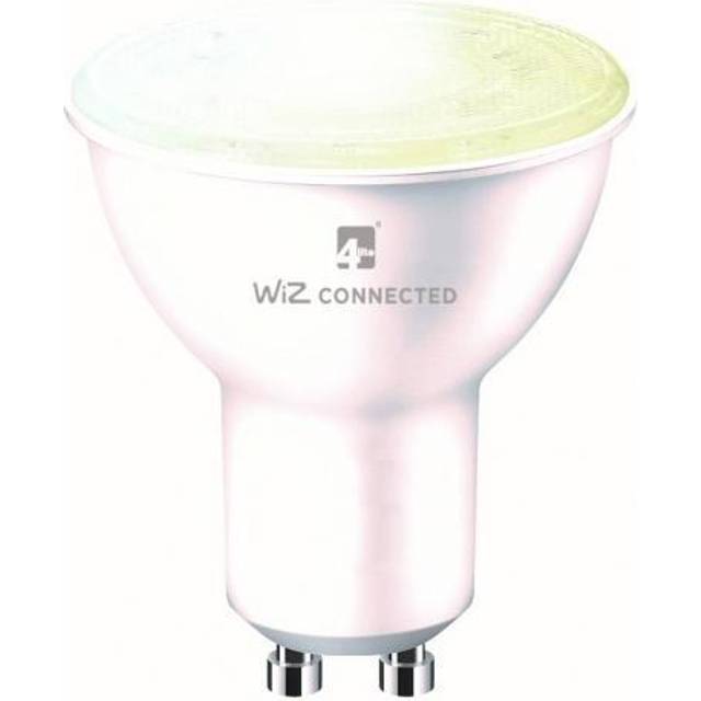 4lite wiz connect 4.9w tunable white dimmable gu10 led smart bulb wifi