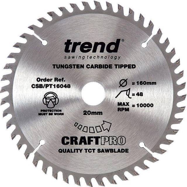 Trend Craft Plunge Saw Blade 160 x 48T x 20mm CSB/PT16048