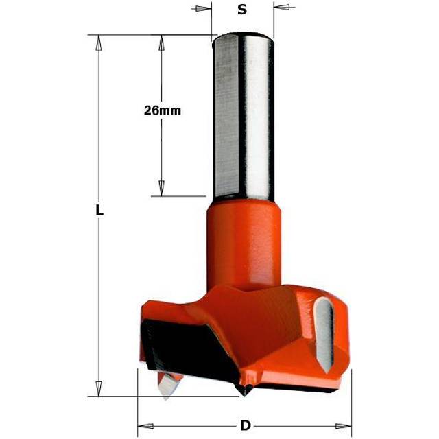 Forstner kvistborr CMT; S=10 mm; D=35 mm