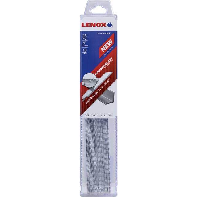 Lenox 18TPI Medium Metal Cutting Reciprocating Sabre Saw Blades 203mm Pack of 25