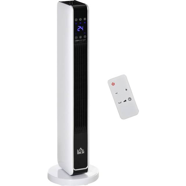 Oscillating Ceramic Tower Heater Space Heater with Remote Control 8H Timer Tip-Over & Overheat Protect 1000W/2000W W/ Built-in and - TJ Hughes