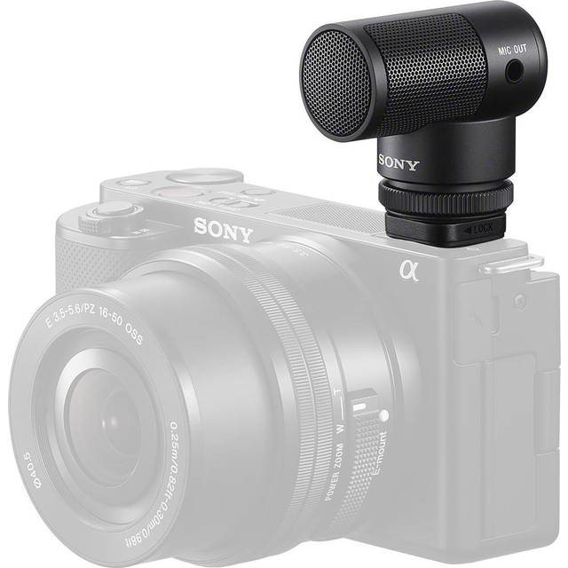 Sony Vlogger Shotgun Microphone, MI (Multi-interface) Shoe and 3.5 mm cable compatible (ECM-G1) in Black