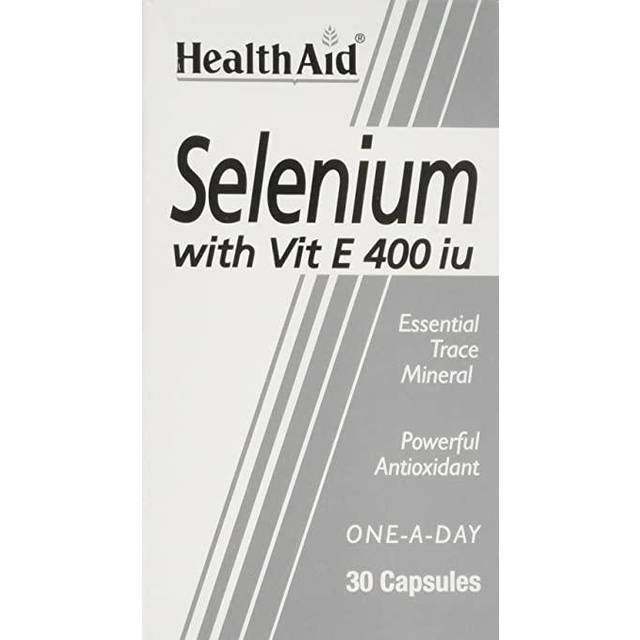 Health Aid Selenium 100mg + Vitamin E 400iu, 30 Capsules