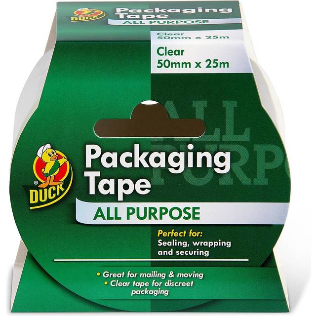 Shurtape Duck TapeÂ® Packaging Tape 50mm x 25m Clear 224499