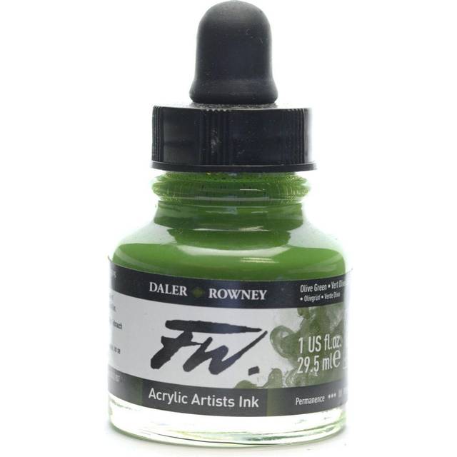 Daler-Rowney FW Artists Acrylic Ink 29.5ml Olive Green