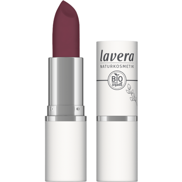 lavera Velvet Matt Lipstick - Royal Cassis 06 - natural cosmetics - Comfortable wear, no drying out the lips - Longlasting Gluten free - Organic