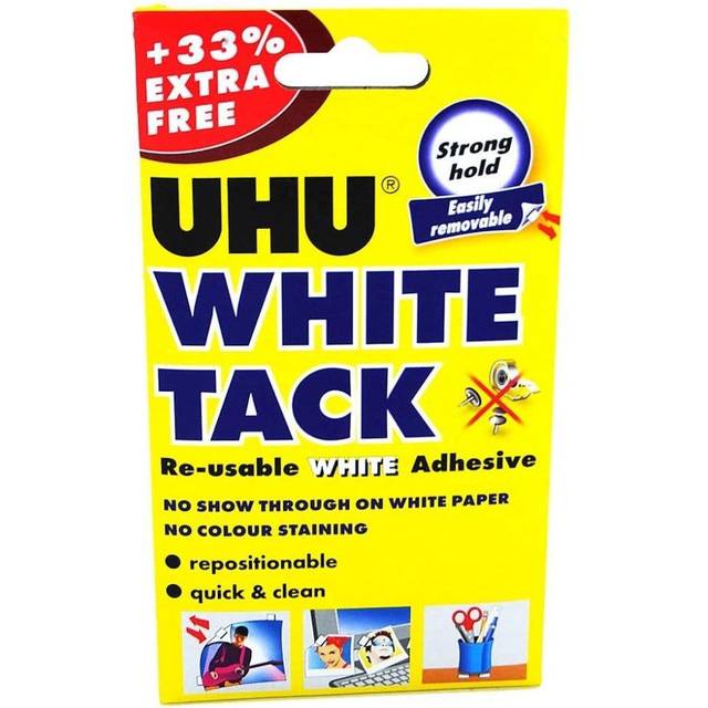 UHU White Tack Handy 33 Percent Extra Free, none