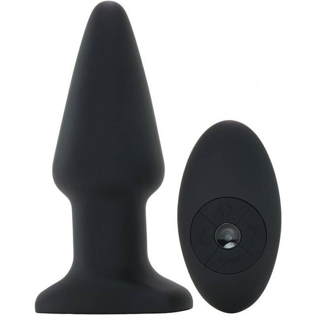 XR Brands Rimmers Smooth Rimming Fjernbetjent Butt Plug Sort
