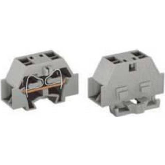 WAGO 261-337 4 Conductor Fixing Flanges Terminal Block Green-yellow