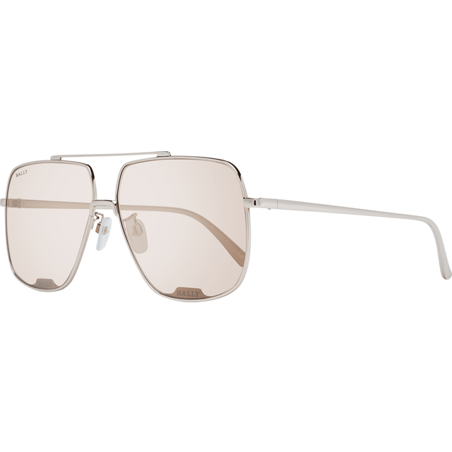 Bally BY0017D Asian Fit 28E 60 Rose-Guldiga Solglasögon Män