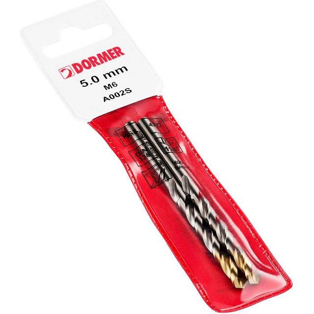 Dormer A002 HSS TiN Jobber Drill Bit 2mm Pack of 2