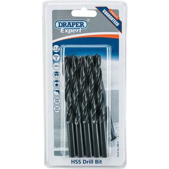 Draper Expert 38819 11.0mm HSS Twist Drill - Pack 5