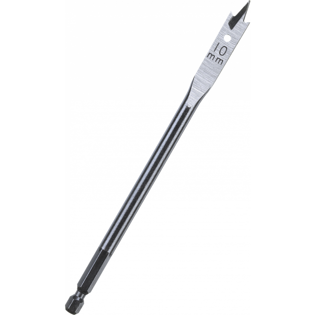 Milwaukee Hex Shank Flat Drill Bit 10mm 160mm Pack of 1